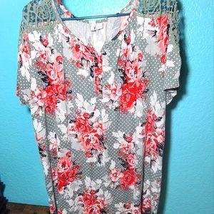 Catos floral loose shirt